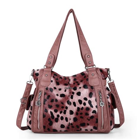 Angel Kiss Womens Handbags Top Handle Leather Hobo Shoulder Bag Tote Satchel Purse