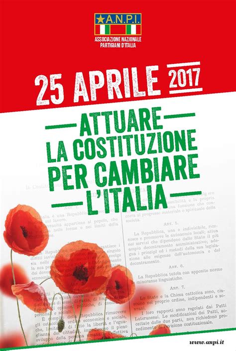 Lappello DellANPI Per Il 25 Aprile Patria Indipendente