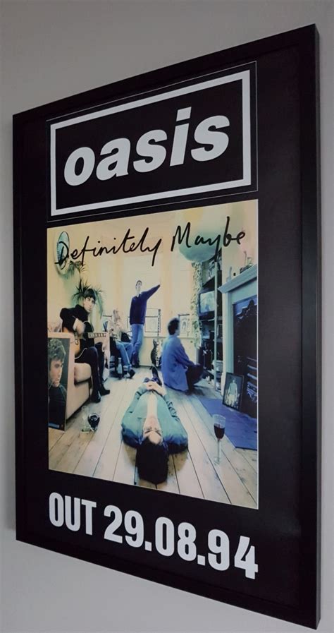 Oasis Definitely Maybe Luxury Framed Poster - Icon Republic