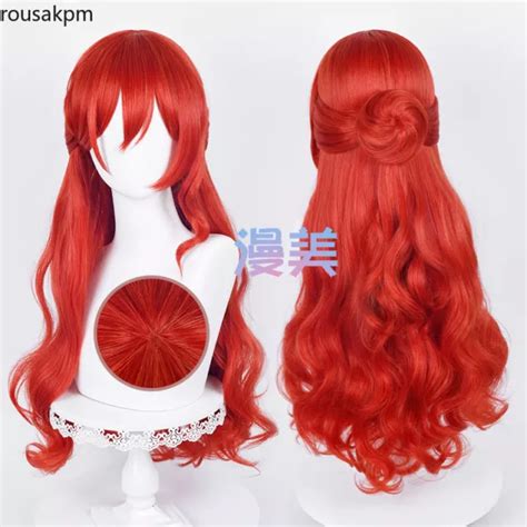 Cosplay Himeko Honkai Star Rail Anime Long Hair Wig Harajuku Hairpiece