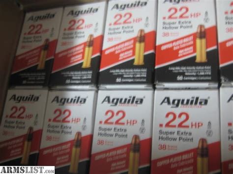 Armslist For Sale In Stock 500 Rounds Of Aguila Super Extra 22 Lr 38gr Hollow Point