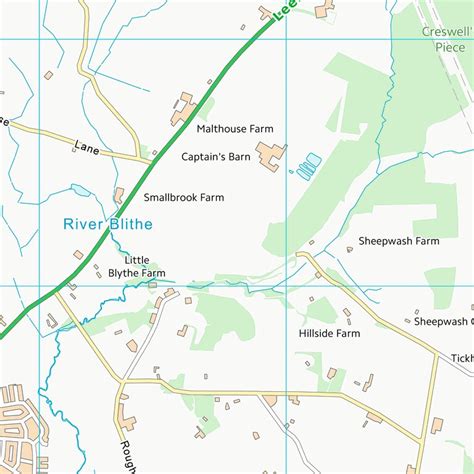 Staffordshire Moorlands District (SJ94) Map by UK Topographic Maps ...