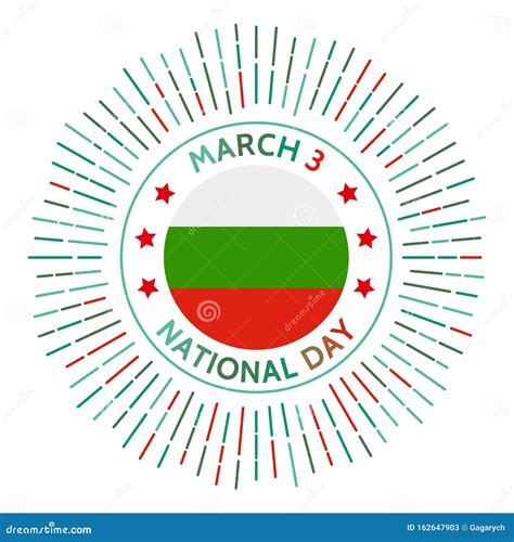 Bulgaria National Day Badge. Stock Vector - Illustration of brave