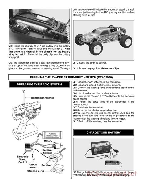 Duratrax Evader ST Instruction Manual DTXC0020 DTXD20