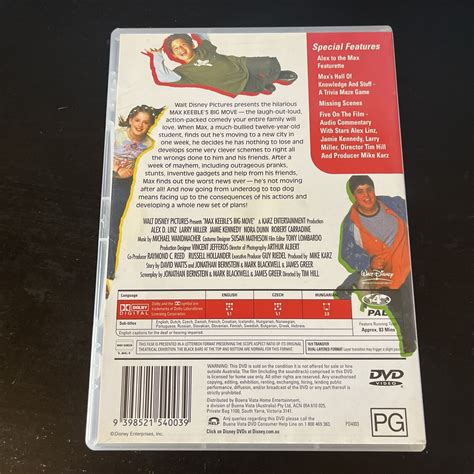 Max Keeble S Big Move Dvd 2001 Alex D Linz Larry Miller New Regi Retro Unit