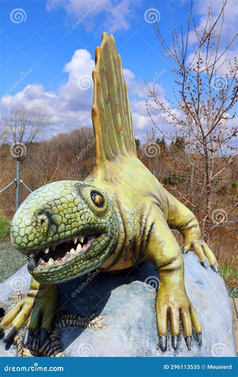 Dimetrodon Meaning Two Measures Of Teeth Editorial Photo