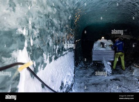 France Haute Savoie 74 Chamonix Mont Blanc Mer De Glace Cave