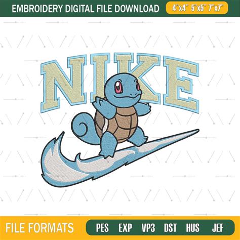 Nike Squirtle Embroidery Designs Pokemon Embroidery Design Inspire