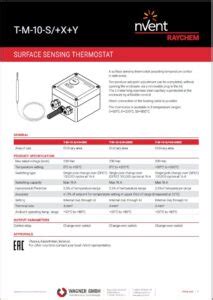 NVent RAYCHEM T M 10 S X Y Mechanischer Thermostat WAGNER GMBH