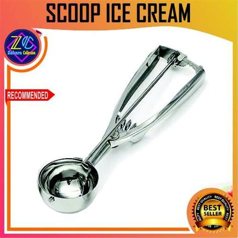 Jual SENDOK SCOOP ICE CREAM STAINLESS STEEL ES KRIM PRAKTIS Shopee