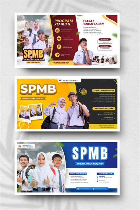 ide ppdbspmb  disimpan hari  brosur desain desain
