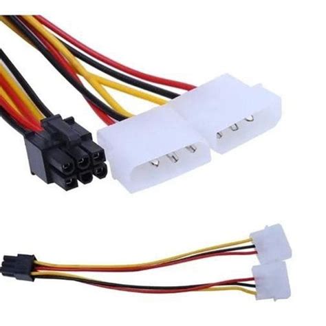 Cabo Adaptador Energia Sata X 6 8 Pinos Placa Video Molex Pontofrio