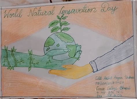 Poster on World Nature Conservation Day – India NCC