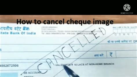 How To Make A Cancelled Cheque How To Create A Cancelled Cheque Sbi Cancelled Cheque