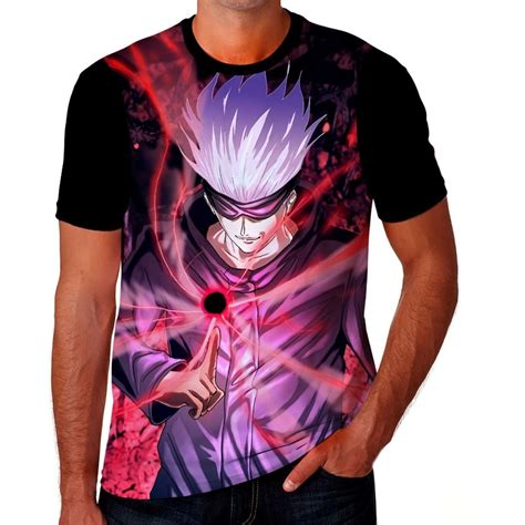 Camisa Camiseta Gojo Satoru Satoru Gojo Jujutsu Kaisen Shopee Brasil