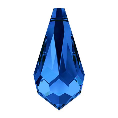 Swarovski Crystal Drop Pendant 6000 11x55mm Sapphire 1 Pc