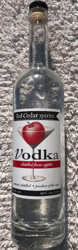 Review Red Cedar Spirits Apple Vodka Best Tasting Spirits Best Tasting Spirits