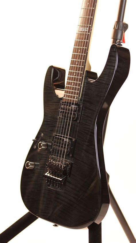 Esp Ltd M 100fm See Thru Black Left Handed Electric Guitar Lm100fmst