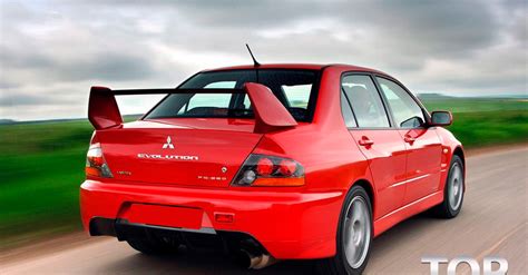 Спойлер на крышку багажника Evolution Style ABS на Mitsubishi Lancer 9 (IX)