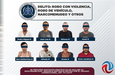 Ocho Personas Fueron Detenidas Por Diversos Delitos