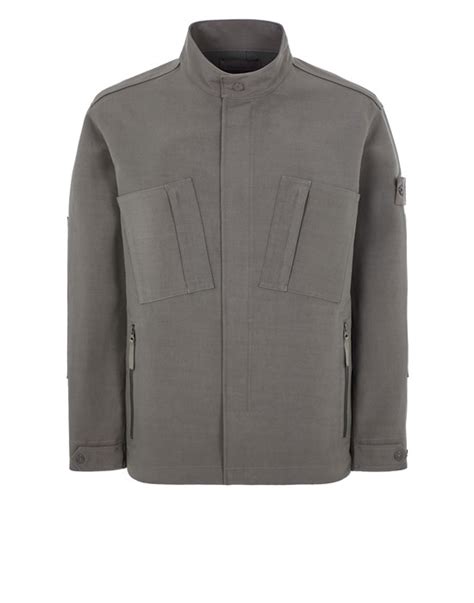 Q11F2 STONE ISLAND GHOST PIECE GABARDINE DOPPIO JackeFür Ihn Stone