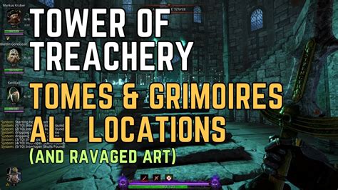 All Tome Grimoire Ravaged Art Locations Tower Of Treachery