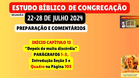 An Lise Detalhada Estudo B Blico De Congrega O Reuni O De Meio Semana