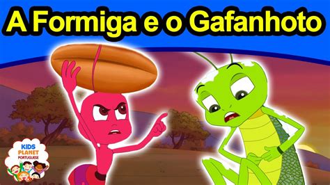 A Formiga e o Gafanhoto História infantil Contos de Fadas