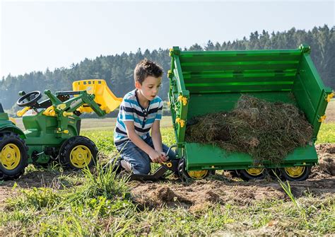 Trailer John Deere Rolly Multi Remolque Tractor Infantil Rolly Toys