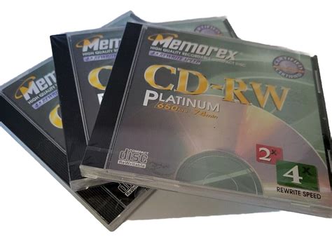 Memorex Cd Rw Platinum Mb Min High Quality Audio Cd Rewritable