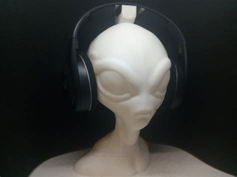 Alien Head Headphone Stand Headset Holder Rack, Grey Area 51 ...