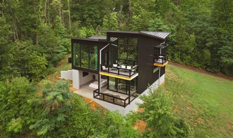 Glass Walled Modern Cabin House Life Tiny House