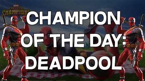 Champion Of The Day Deadpool Red Suit Marvel Contest Of Champions Youtube