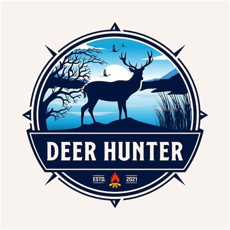 Premium Vector Deer Hunting Logo