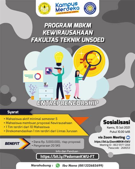 Program MBKM Kewirausahaan Fakultas Teknik UNSOED FAKULTAS TEKNIK