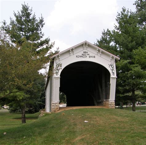 Indiana Covered Bridge 14 21 01 Longwood Fayette County Travel