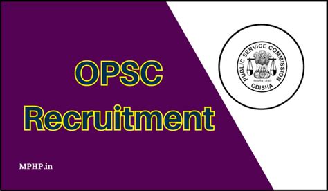 Opsc Recruitment 2023 Apply Online For 105 Mo Posts Notification