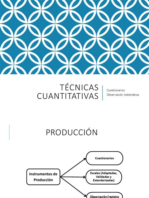 05 Técnicas Cuantitativas Pdf Cuestionario