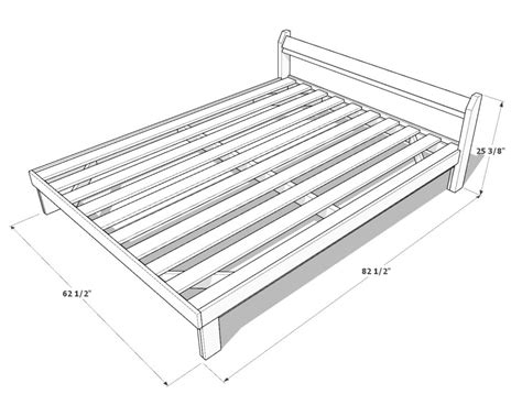 Easy Diy Queen Bed Frame Plan Instructions For Beginners Diy