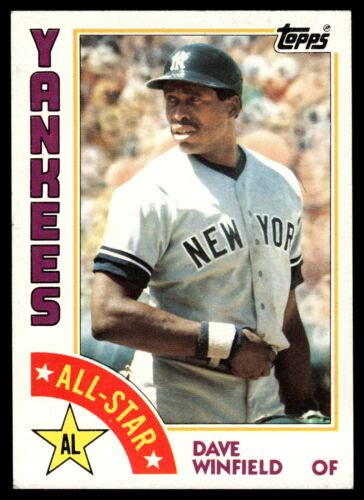 Topps Dave Winfield New York Yankees As Baseball Card Ebay