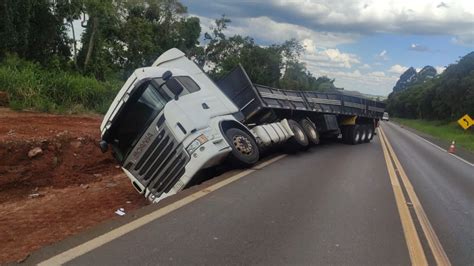 Prf Registra Acidente Carreta Na Br Em Catanduvas Cgn