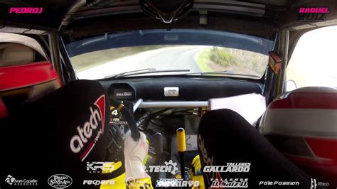 Onboard Pedro J González Raquel Ruiz TC4 Rallysprint de la