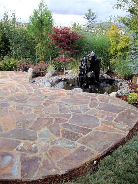 Mortar Set Flagstone Patio Patio Stones Patio Flagstone Patio Design