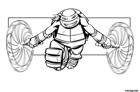 Coloriage Tortue Ninja Jecolorie