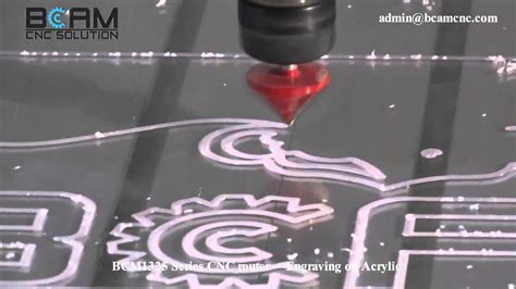 Bcm Series Cnc Router Engraving On Acrylic Youtube