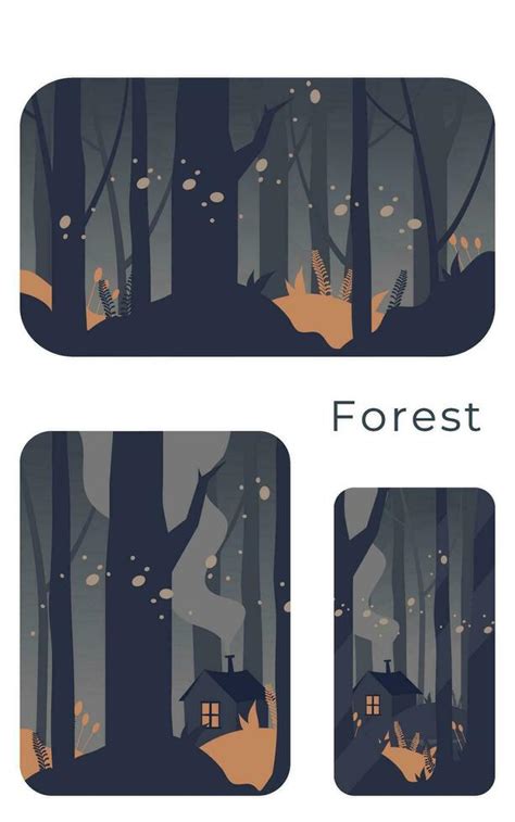 Forest background night 26751770 Vector Art at Vecteezy