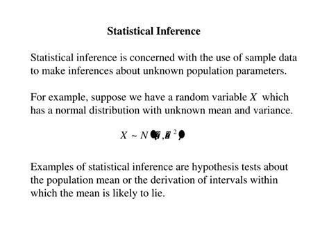 PPT - Statistical Inference PowerPoint Presentation, free download - ID:9601547