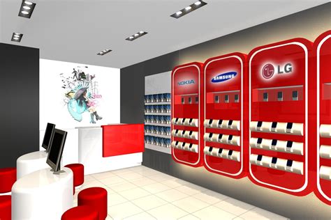 Mobile Showroom Interior Design Ideas Phone Store Interior Small