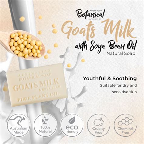 Australian Botanical Soap 200g Goats Milk With Soya Bean Oil