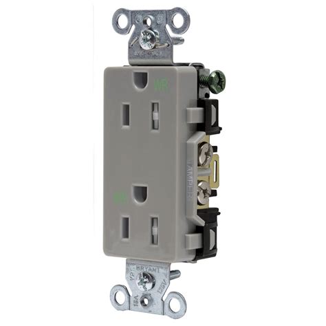 Straight Blade Devices Tamper And Weather Resistant Decorator Duplex Receptacle 15a 125v 2